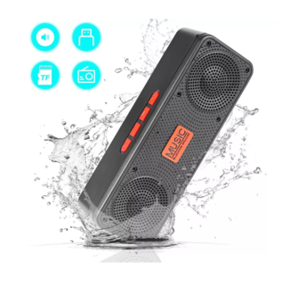 Foto 2 | Bocina Sonido Bluetooth 5.0 Altavoces Portátiles color Rojo