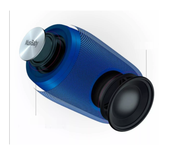 Foto 3 | Bocina Zealot Portátil color Azul con Bluetooth