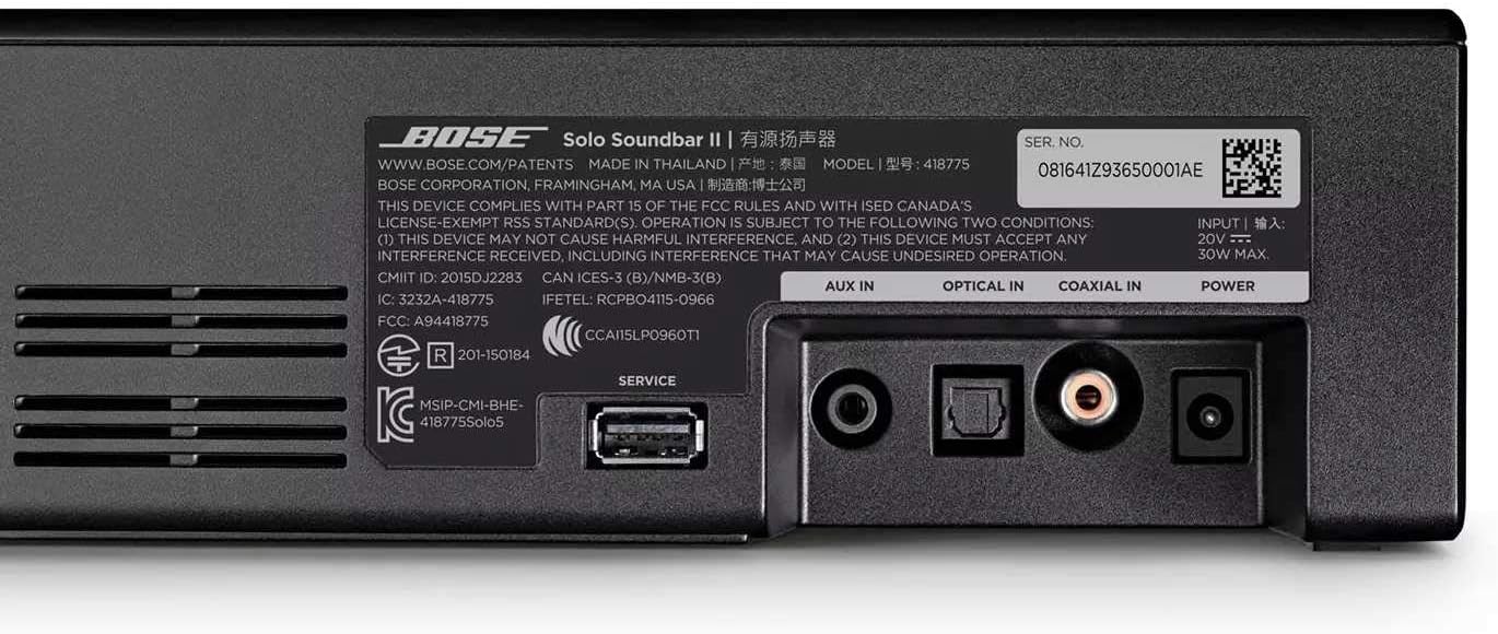 Foto 4 pulgar | Barra de Sonido Bose Solo Soundbar Series Ii