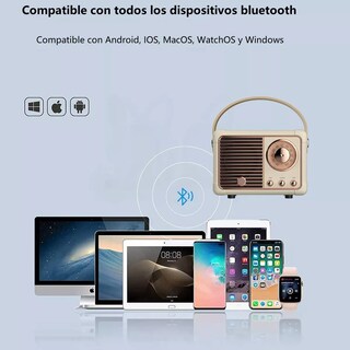 Foto 2 | Bocina Inalámbrica Eo Safe Imports Esi10379 Marrón con Bluetooth