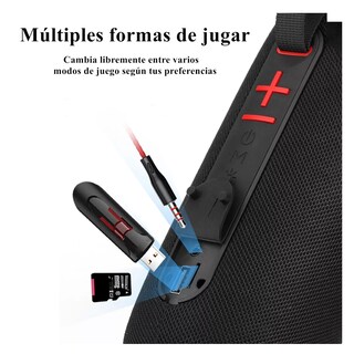 Foto 3 | Bocina Bluetooth Portátil con Luces Eo Safe Imports Esi-10378 Negra