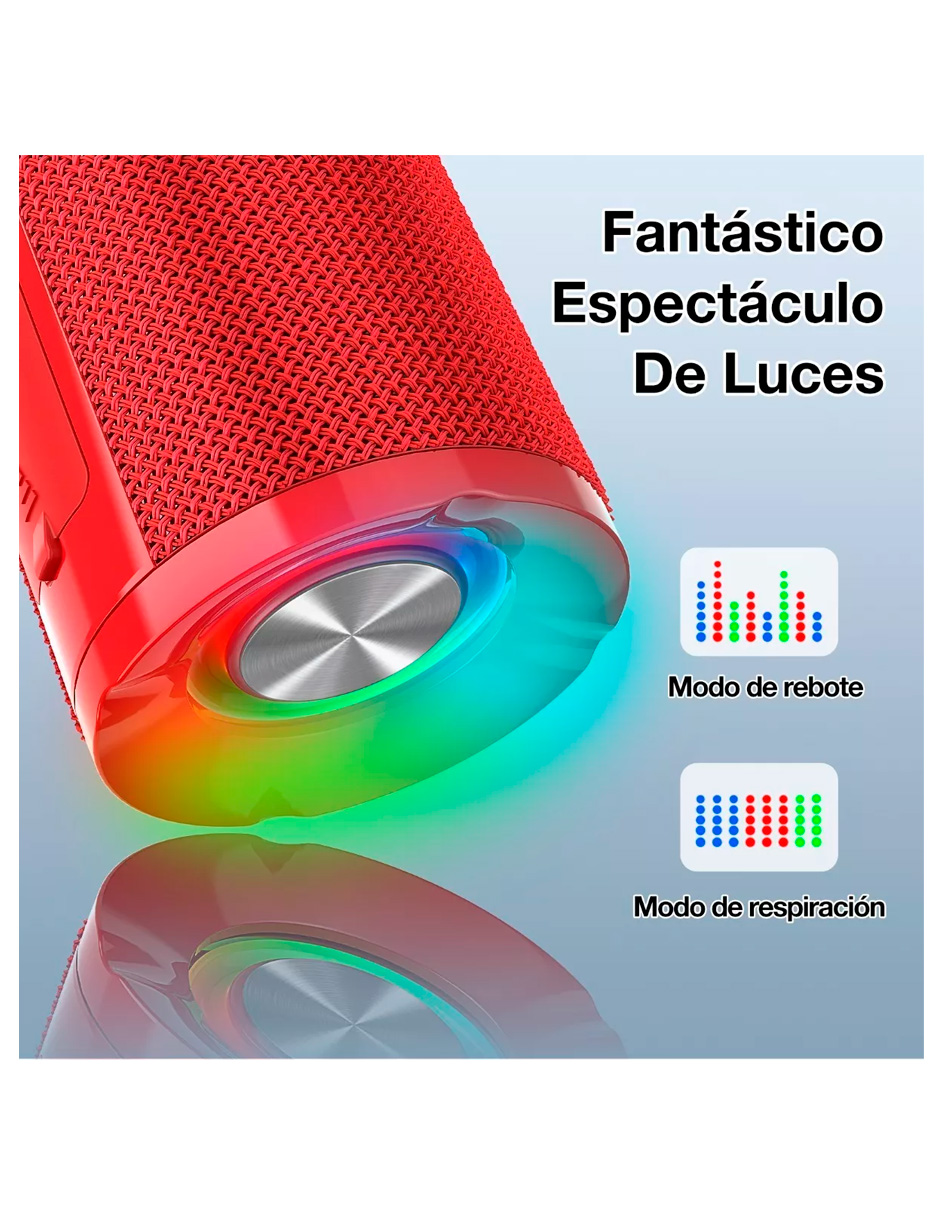 Foto 5 pulgar | Bocina Portátil Petukita Box Boc060 Roja con Bluetooth