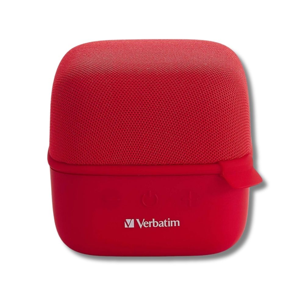 Bocina Cubo Verbatim Bluetooth Roja