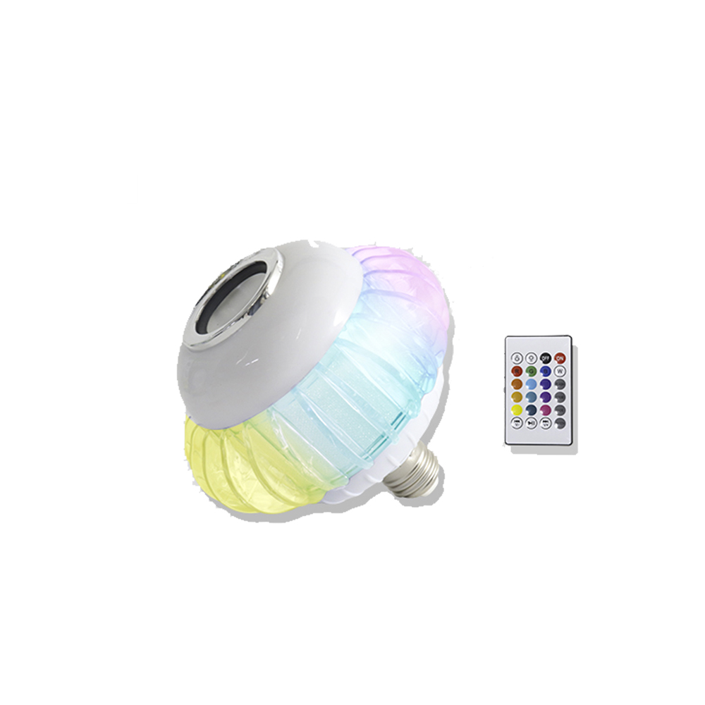 Bocina Bluetooth y Foco Tianlai Base E27 Luz Led Multicolor