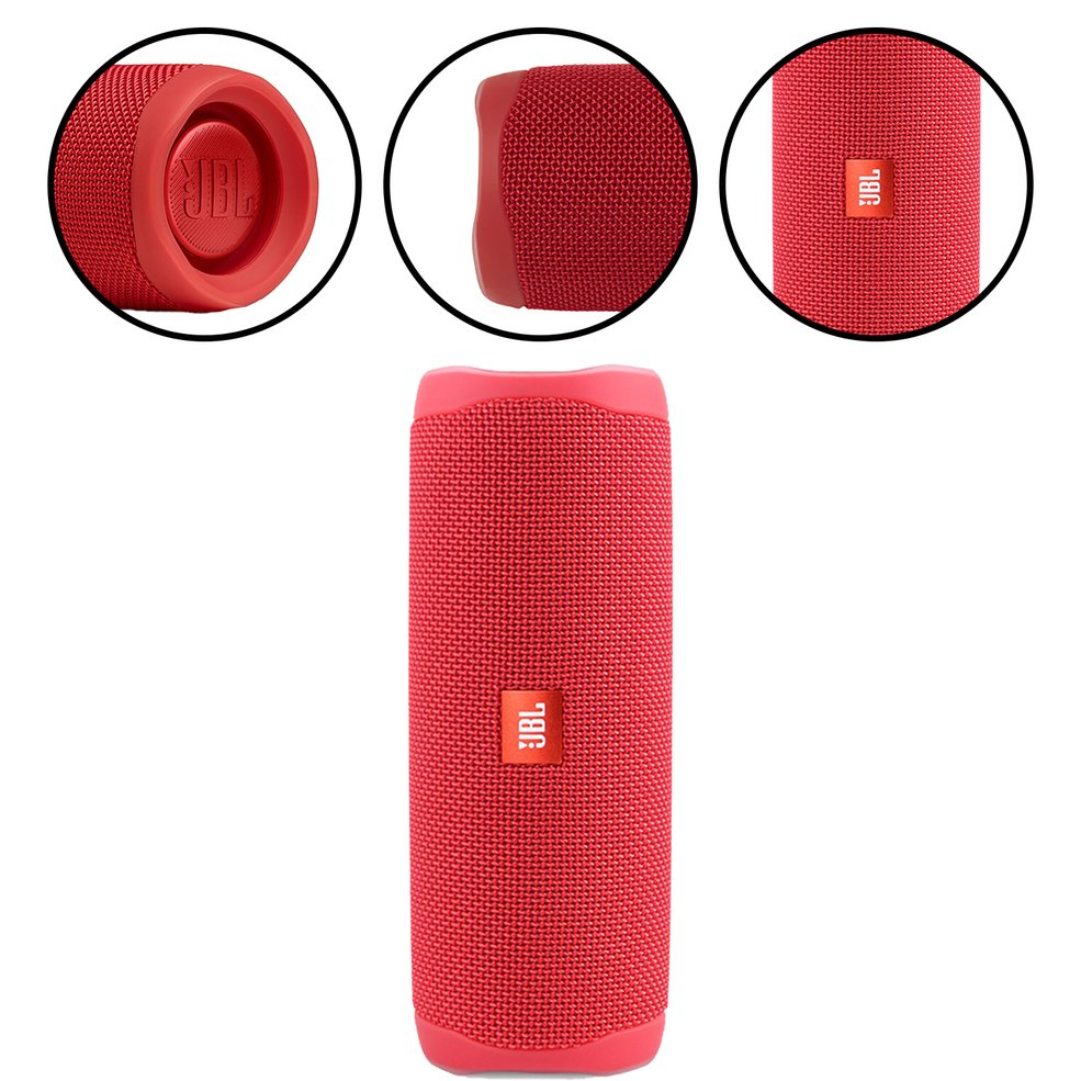 Foto 4 pulgar | Venta Internacional- Altavoz Inalámbrico JBL Flip5 Rojo con Minisoporte Portátil