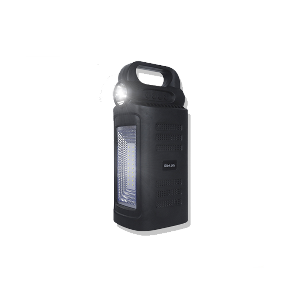 Bocina Bluetooth Con Lámpara De Emergencia Radio Fm Carga Solar