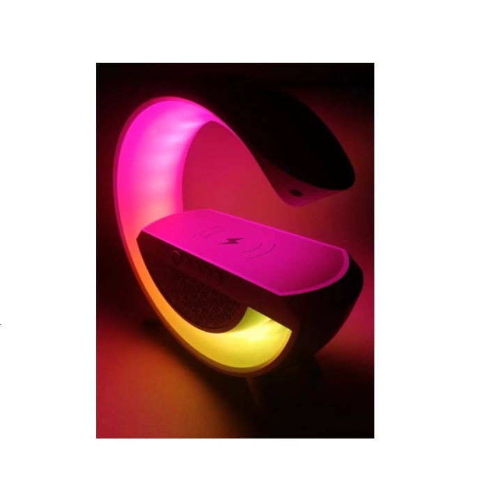 Foto 9 pulgar | Bocina Prodoty Blanca con Luz Led y Bluetooth