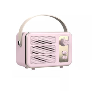 Foto 1 | Bocina Bluetooth Retro Radio Recargable Portátil Eo Safe Imports Esi-12230 Rosa