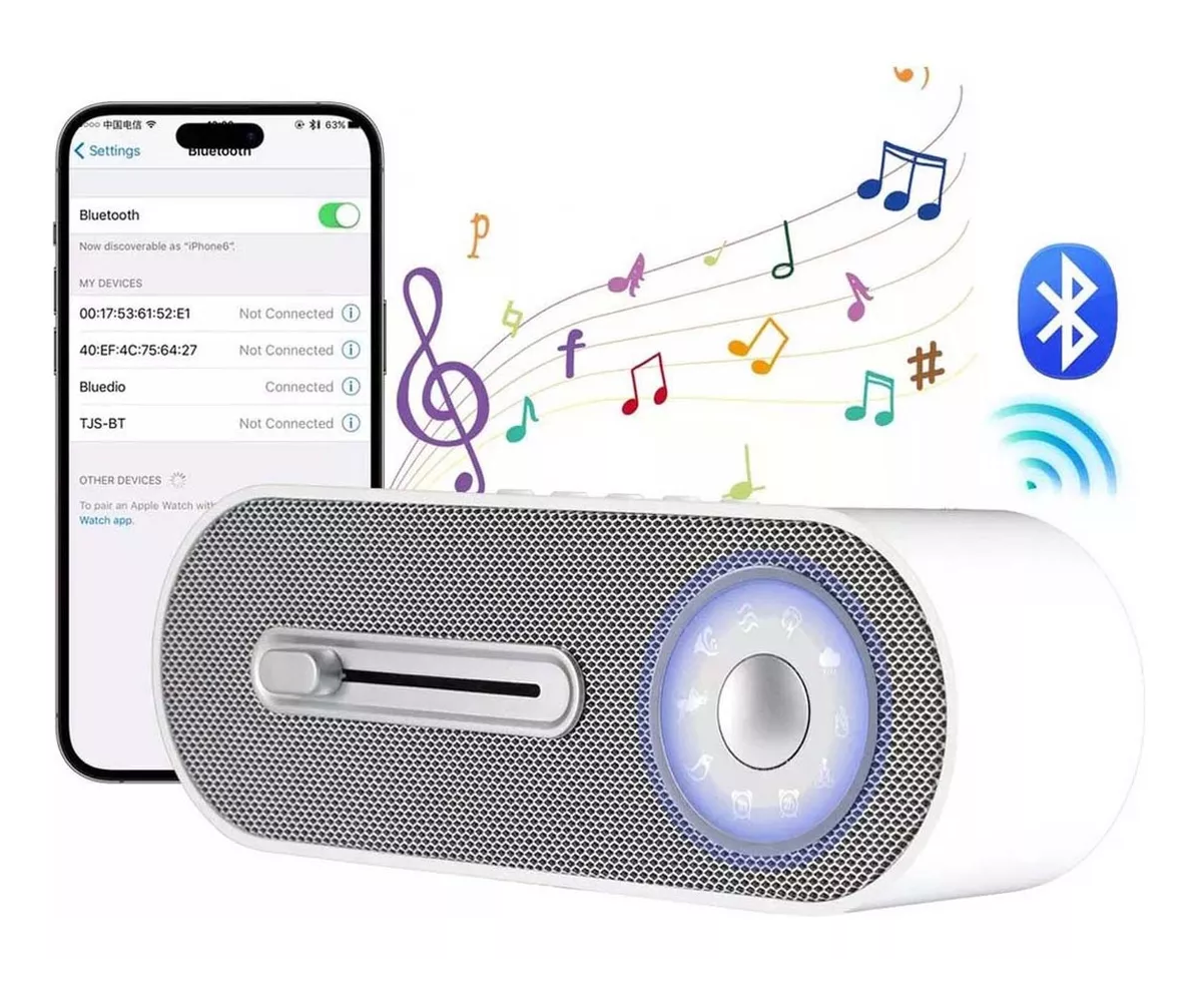 Foto 2 | Bocina Bluetooth Portátil Recargable Blanca