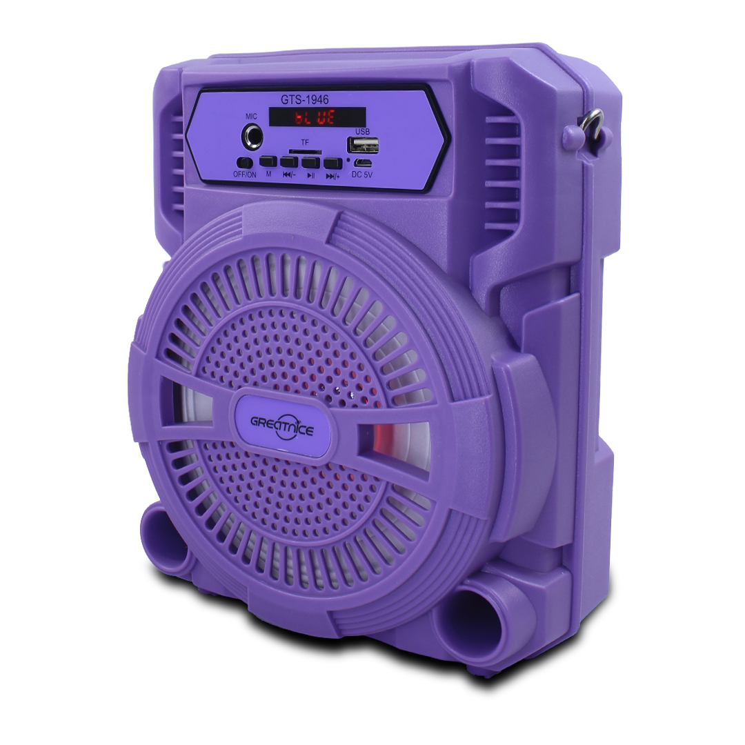 Foto 3 pulgar | Bocina Inalámbrica 6.5 Pulgadas con Micrófono Alámbrico Morado