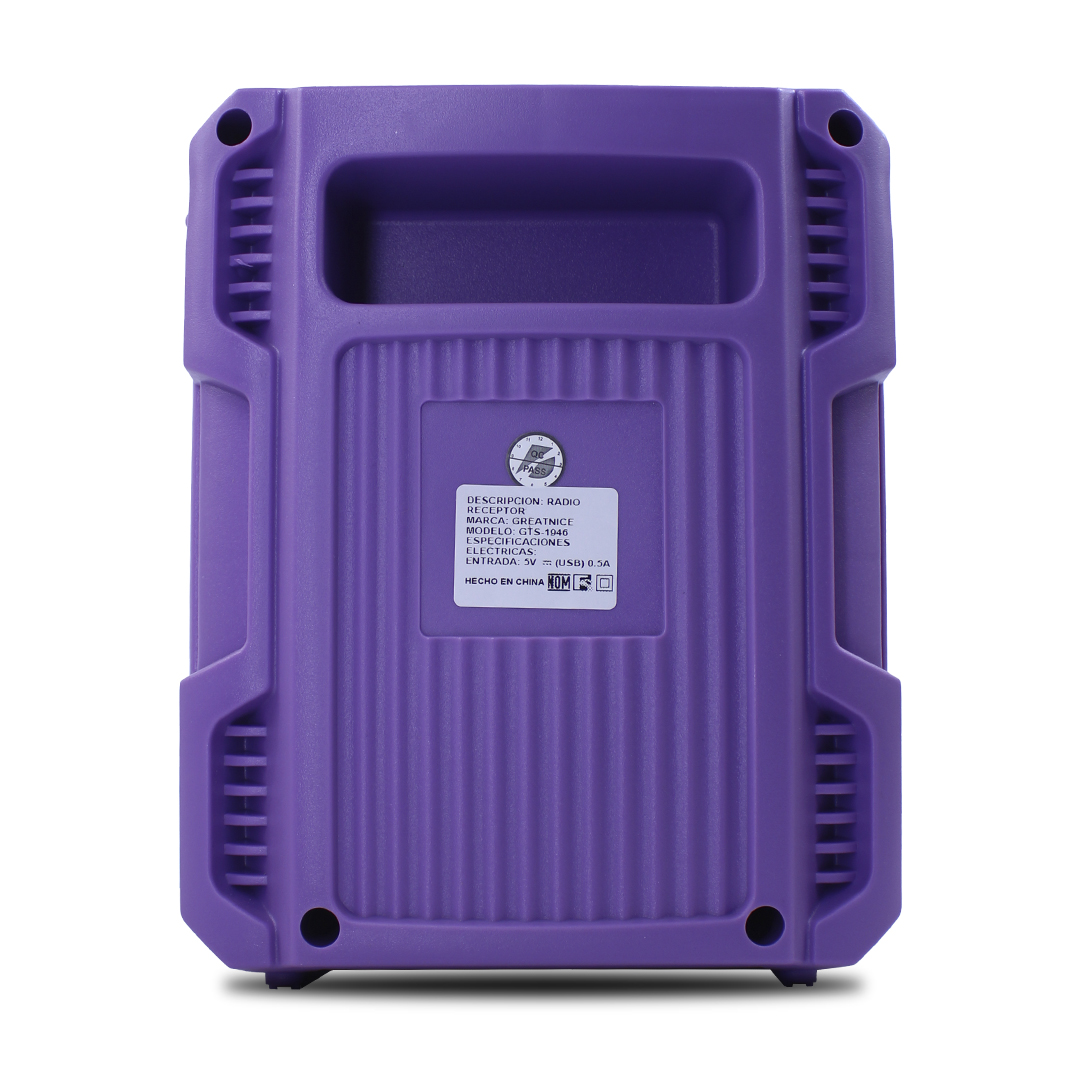 Foto 5 pulgar | Bocina Inalámbrica 6.5 Pulgadas con Micrófono Alámbrico Morado