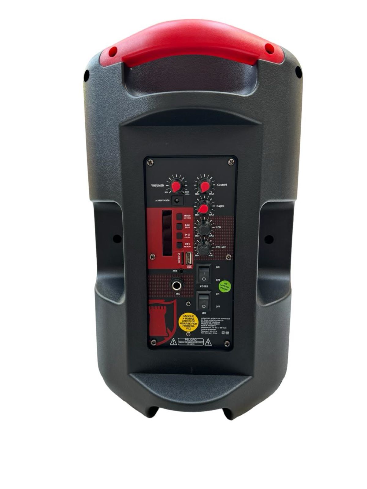 Foto 4 pulgar | Bocina Portátil Kaiser Msa-7908mx Conexión Bluetooth 8 Pulgadas