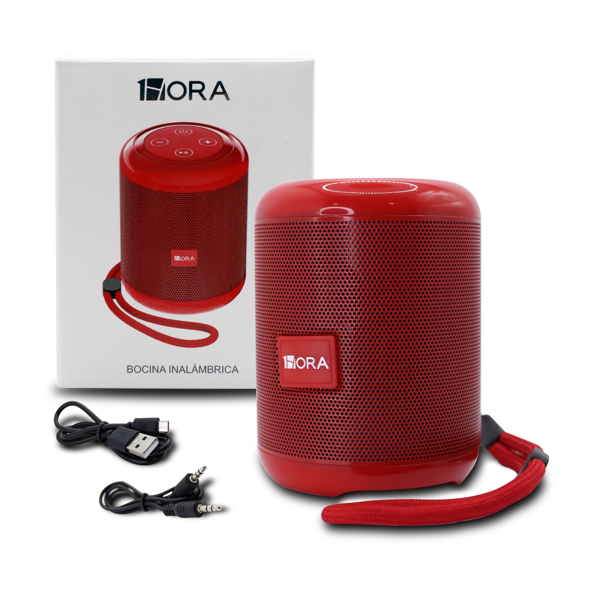 Mini Altavoz Bluetooth 1 Hora Boc062 Rojo