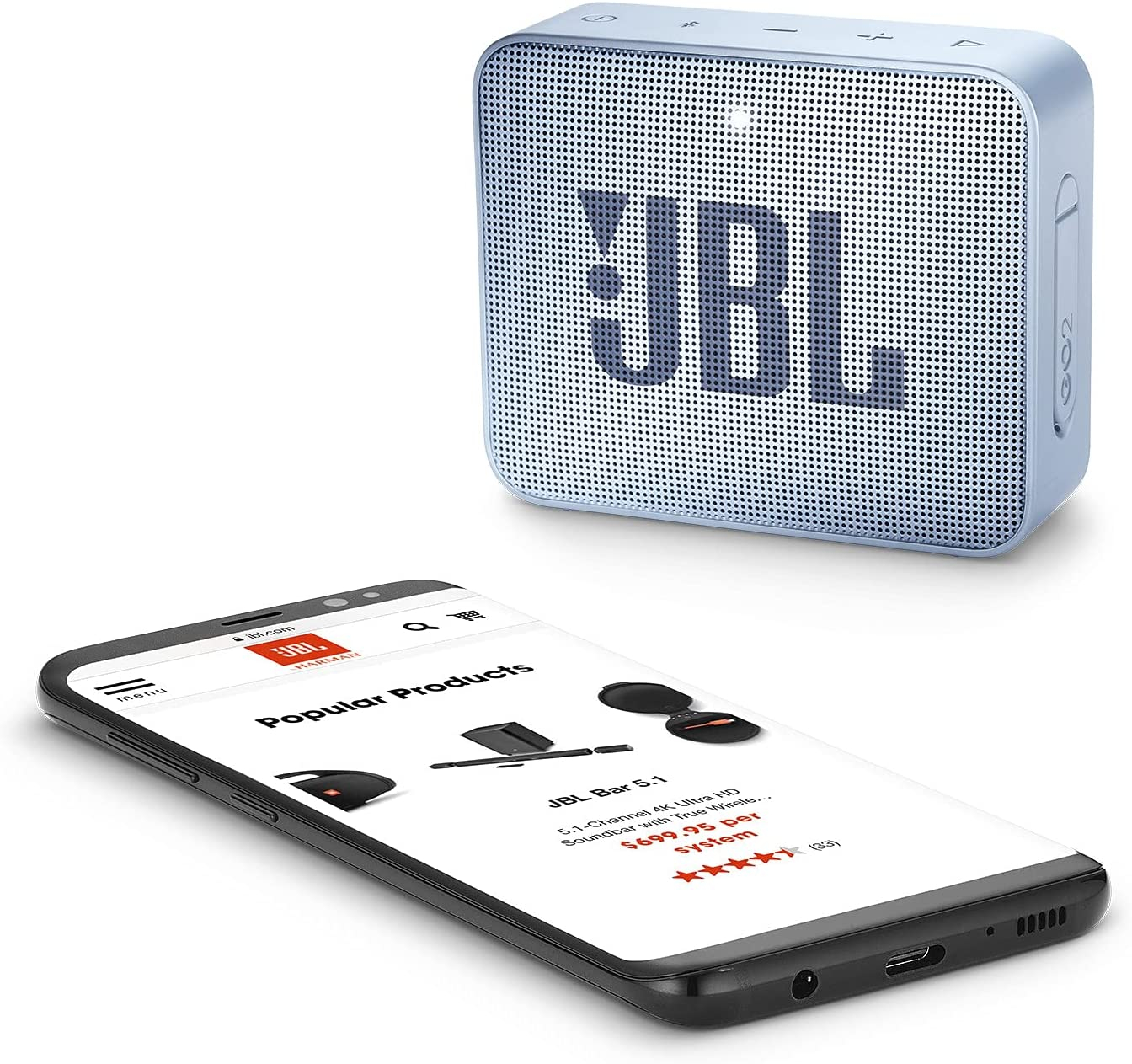 Foto 6 pulgar | Altavoz JBL Go2  Bluetooth Ultra Portátil Impermeable Azul - Venta Internacional