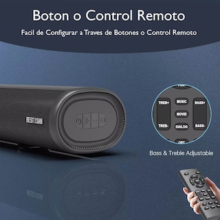Foto 5 | Barra de Sonido Teatro en Casa Bluetooth 5.0 Alta Fidelidad 3 Eqs 80 w 2023