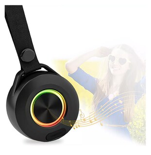 Foto 3 | Bocina De Subgraves Inalámbrica Bluetooth Pequeña Y Portátil, Negro