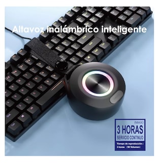 Foto 5 | Bocina De Subgraves Inalámbrica Bluetooth Pequeña Y Portátil, Negro