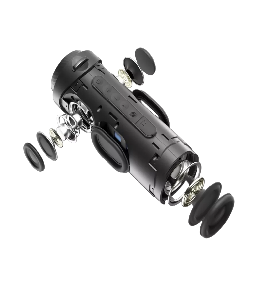 Foto 4 pulgar | Bocina Bluetooth 30w Lab.G Luces Led Negra