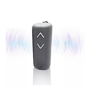 Foto 2 | Bocina Bluetooth Portátil Altavoz Recargables Gris