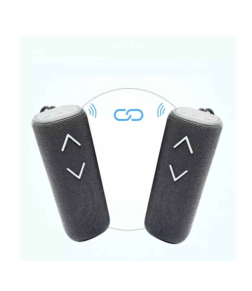 Foto 4 pulgar | Bocina Bluetooth Portátil Altavoz Recargables Gris