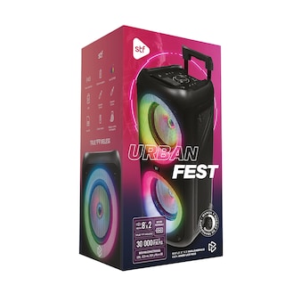 Foto 4 | Bocina Inalámbrica Urban Fest Stf 8'' con Luz Rgb