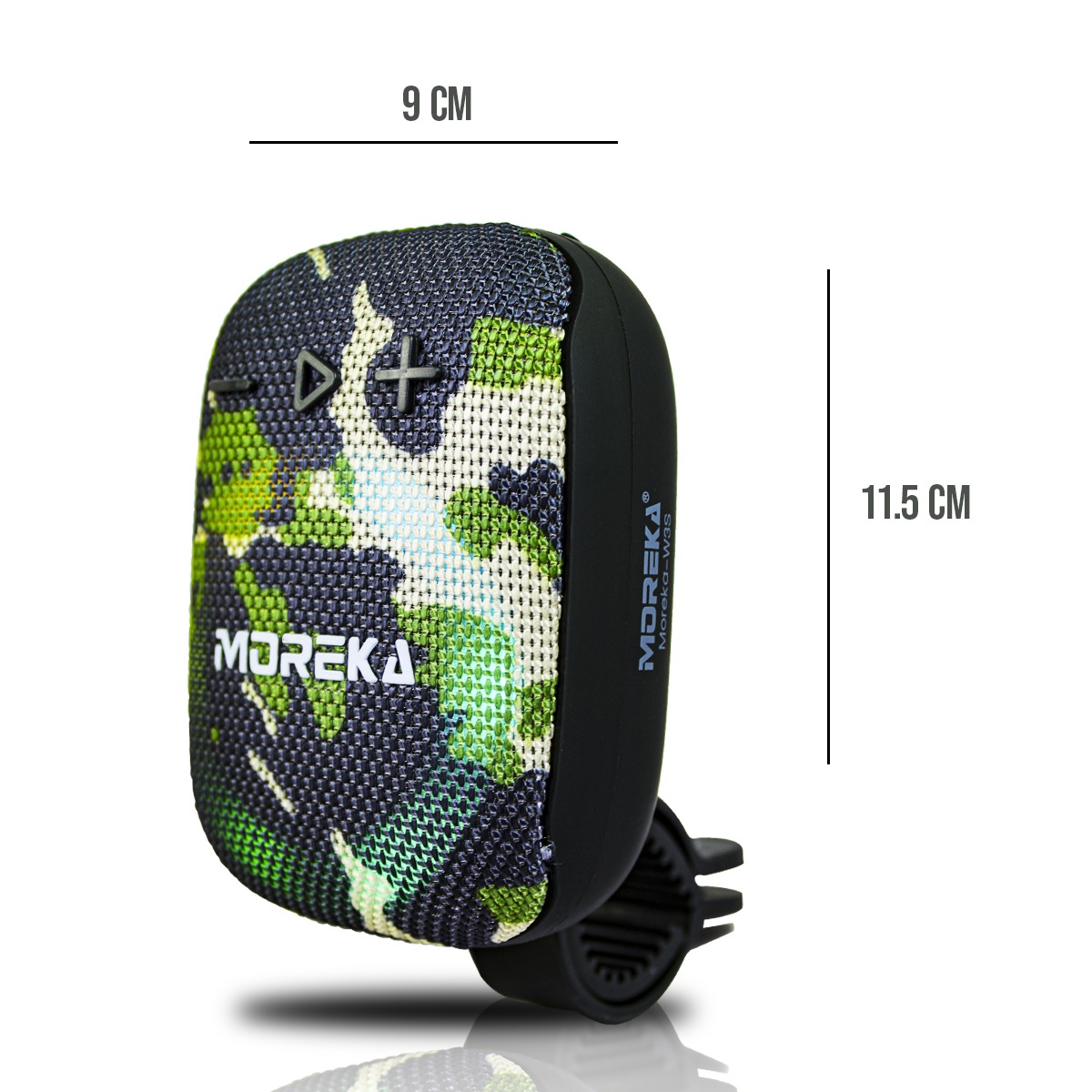 Foto 3 pulgar | Bocina Verde Moreka Bluetooth Altavoz de Bicicleta Aprueba de Agua