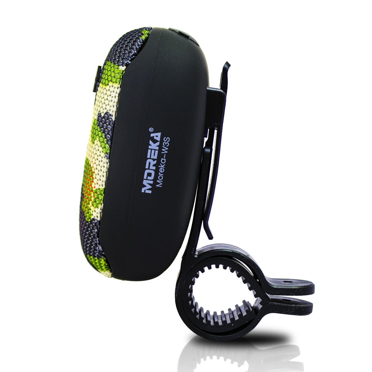 Foto 5 pulgar | Bocina Verde Moreka Bluetooth Altavoz de Bicicleta Aprueba de Agua