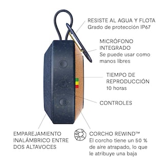 Foto 4 | Bocina Portátil Bluetooth Ip67 House Of Marley No Bounds