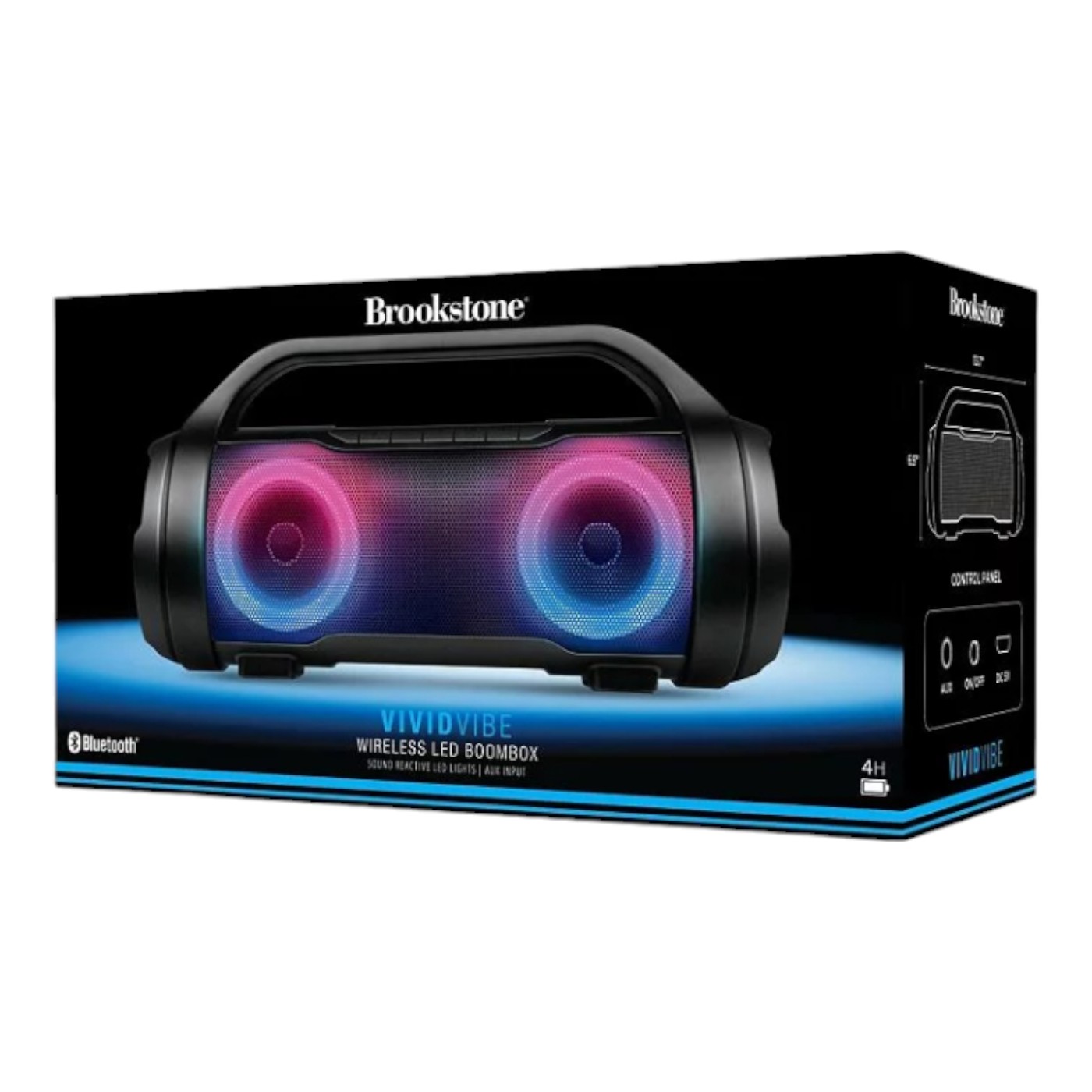 Bocina Brookstone Xl Boom Modelo Bssk9525bk Color Negro