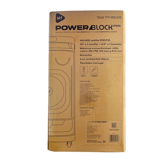 Foto 6 | Bocina Inalámbrica Portátil Power Block Pro 12'' STF Función Tws Ruedas de Transporte