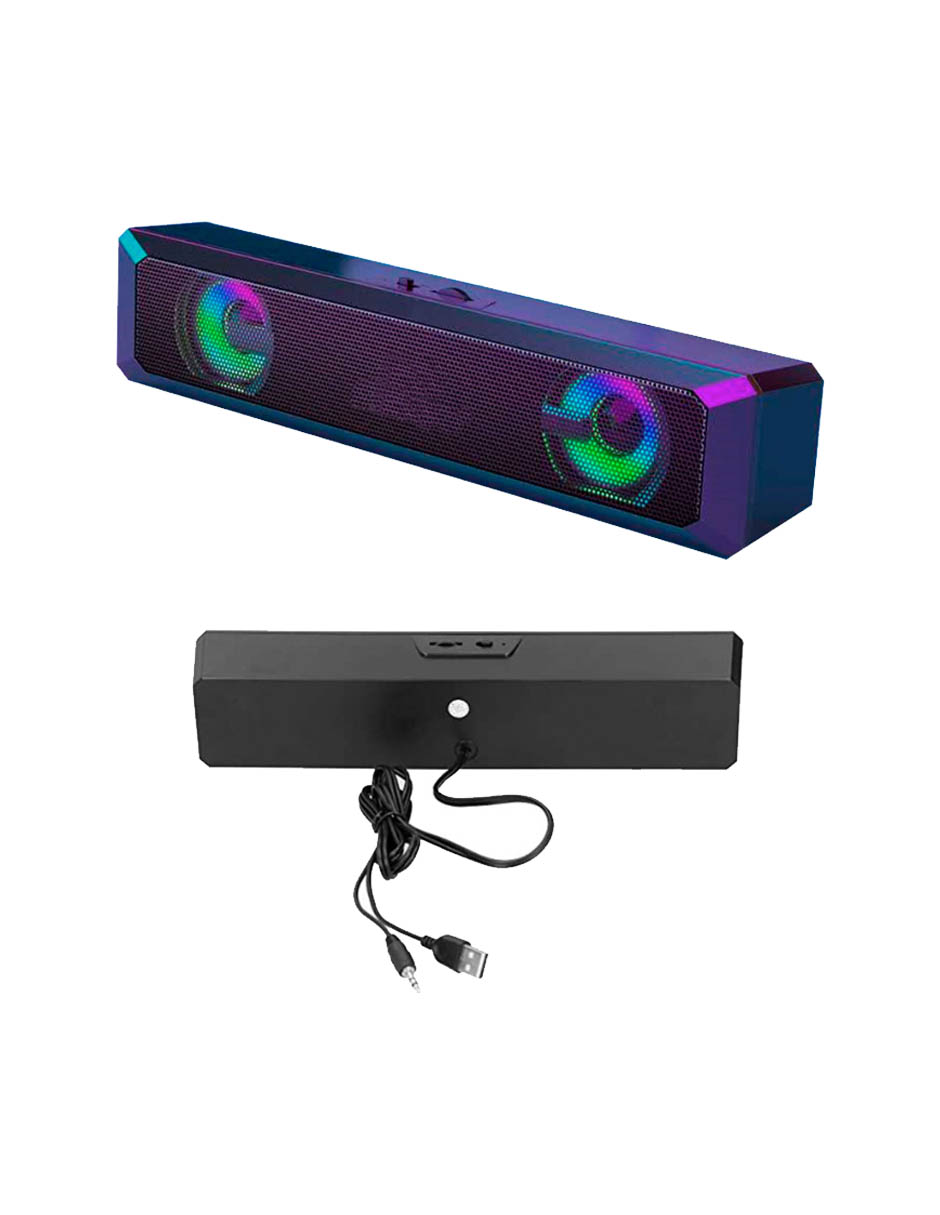 Foto 4 pulgar | Bocina Bluetooth Con Rgb Para Pc, Android, Tv Y Teatro En Casa Soundbar