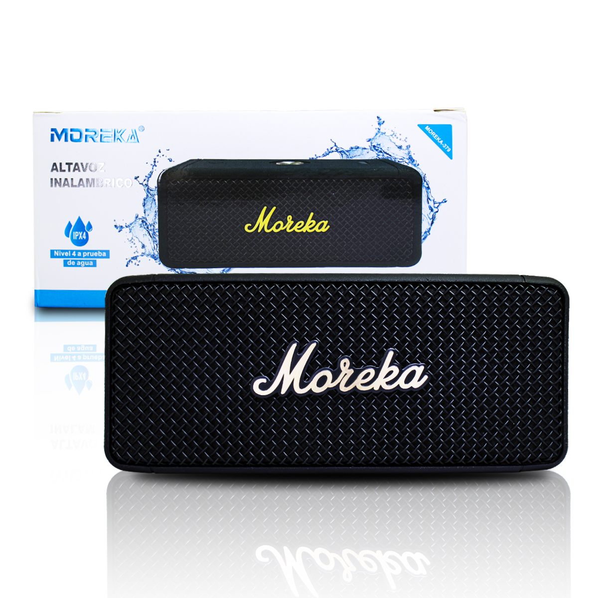 Foto 2 pulgar | Moreka Bocina Bluetooth Inalámbrico 10w Resistente Al Agua Negro