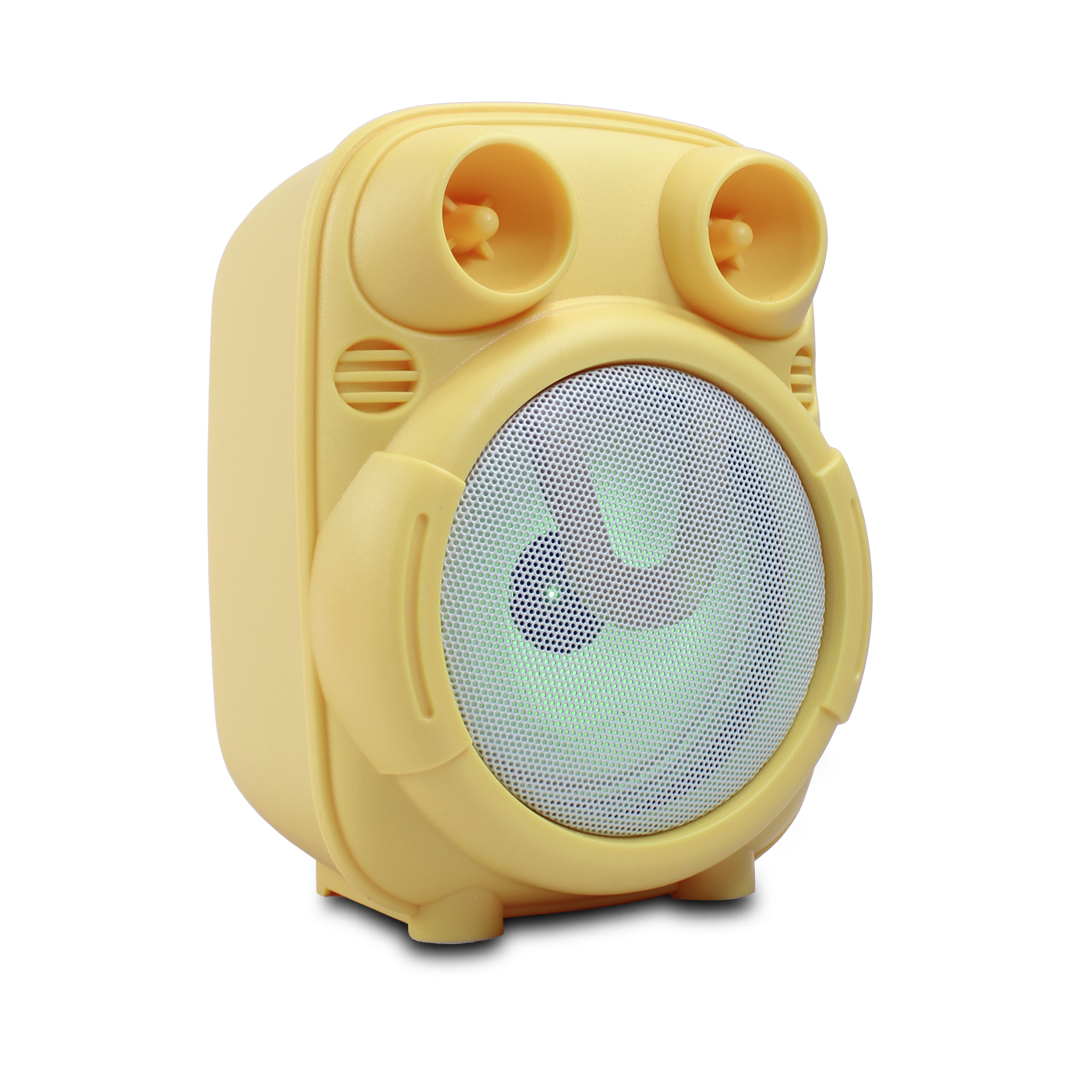Foto 3 | Bocina Bluetooth Gts-1862 4 Pulgadas Luz Led 8w Color Amarillo
