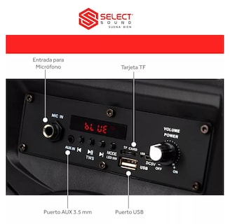 Foto 3 | Bocina Amplificador 8 Select Sound Hero Tws Bluetooth 2500w Color Negro