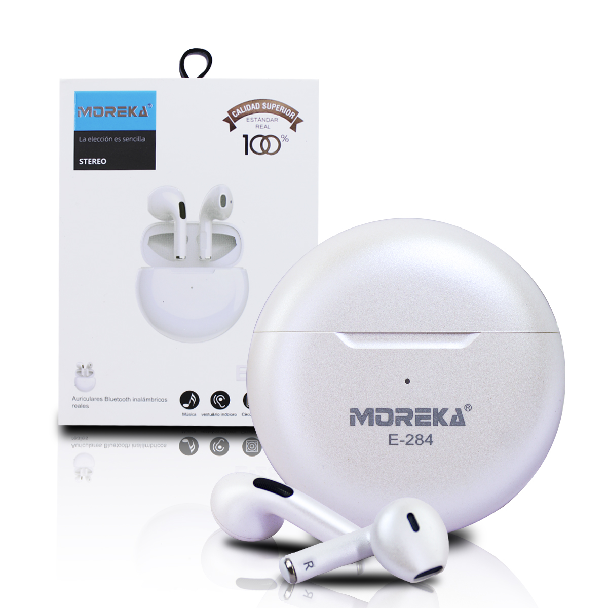 Foto 2 pulgar | Audifonos Bluetooth Moreka In-ear E-284