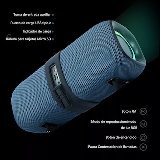 Foto 3 | Bocina Portátil Bluetooth Eo Safe Imports Esi-14570 Azul