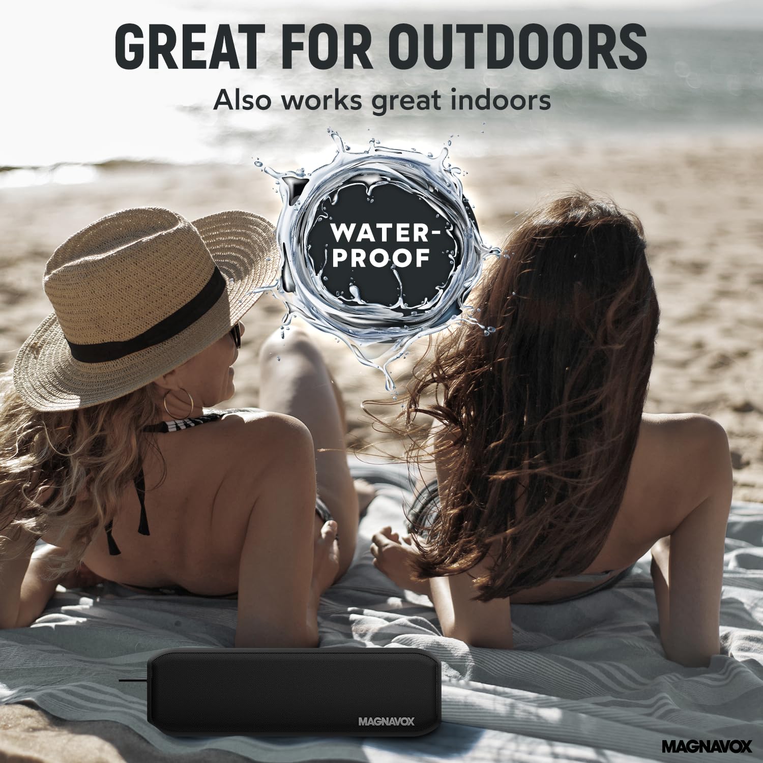 Foto 5 pulgar | Altavoz Bluetooth Magnavox Mma3928 Impermeable Negro - Venta Internacional.