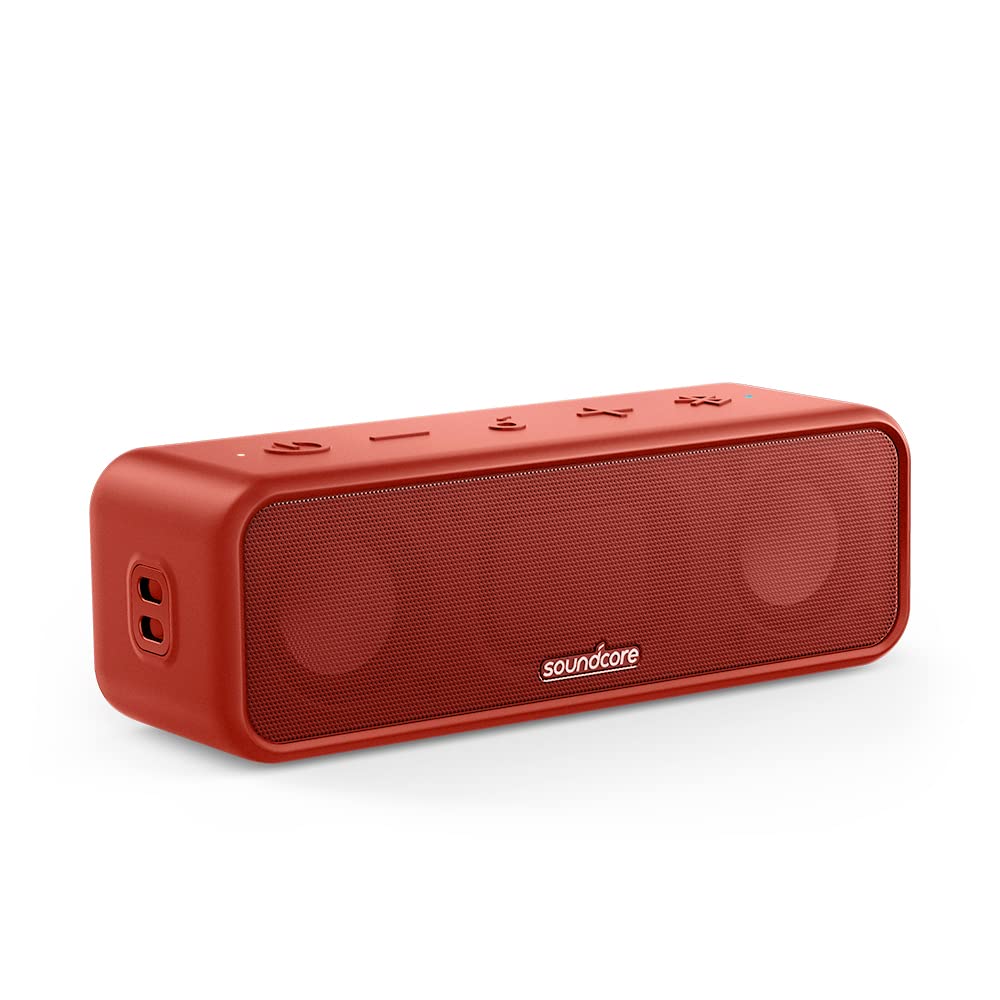 Foto 2 pulgar | Altavoz Bluetooth Soundcore 3 De Anker Con Usb-c Rojo - Venta Internacional.