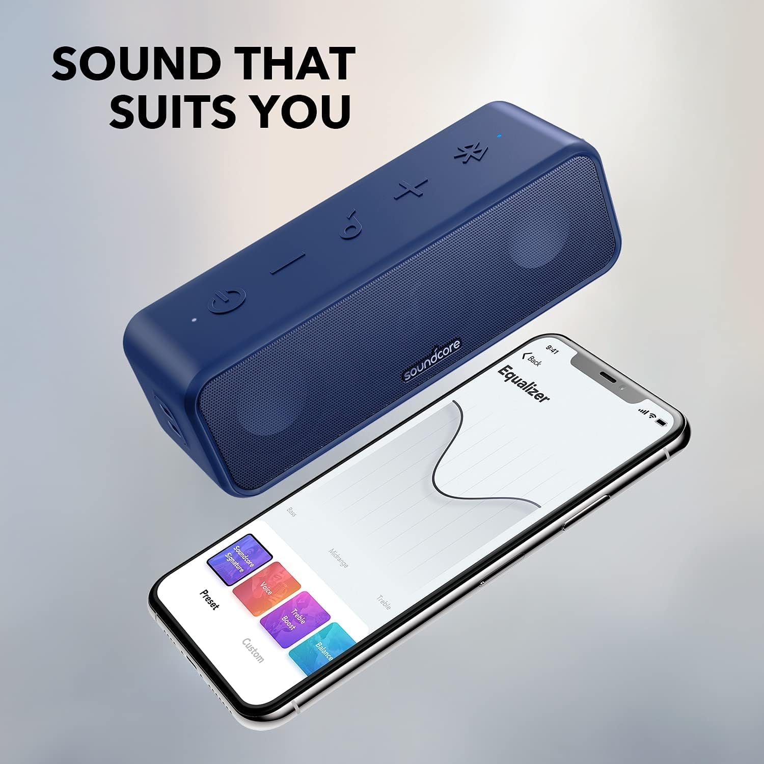 Foto 7 pulgar | Altavoz Bluetooth Soundcore 3 De Anker Con Usb-c Azul - Venta Internacional.