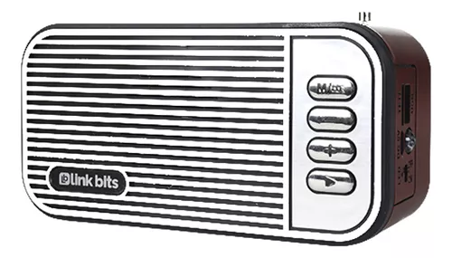 Bocina Vintage Fm Carga Solar Lampara Emergencia Inalambrica