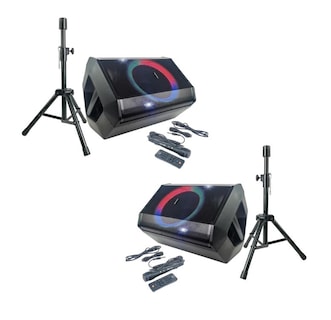 Foto 1 | Kit de 2 Bafles Máster Electrónicos 8'' Tipo Monitor Bluetooth Tws Recargable 8000 W M1-plus2