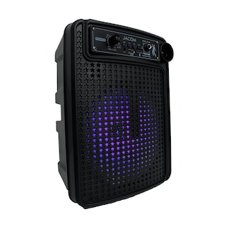 Foto 2 | Bocina Portátil Recargable Bt 8'' Jk-08 Con Micrófono Y Luz Led