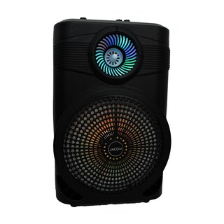 Foto 1 | Bocina Portátil Bt Recargable 8'' Jk-04 Con Micrófono Y Luz Led