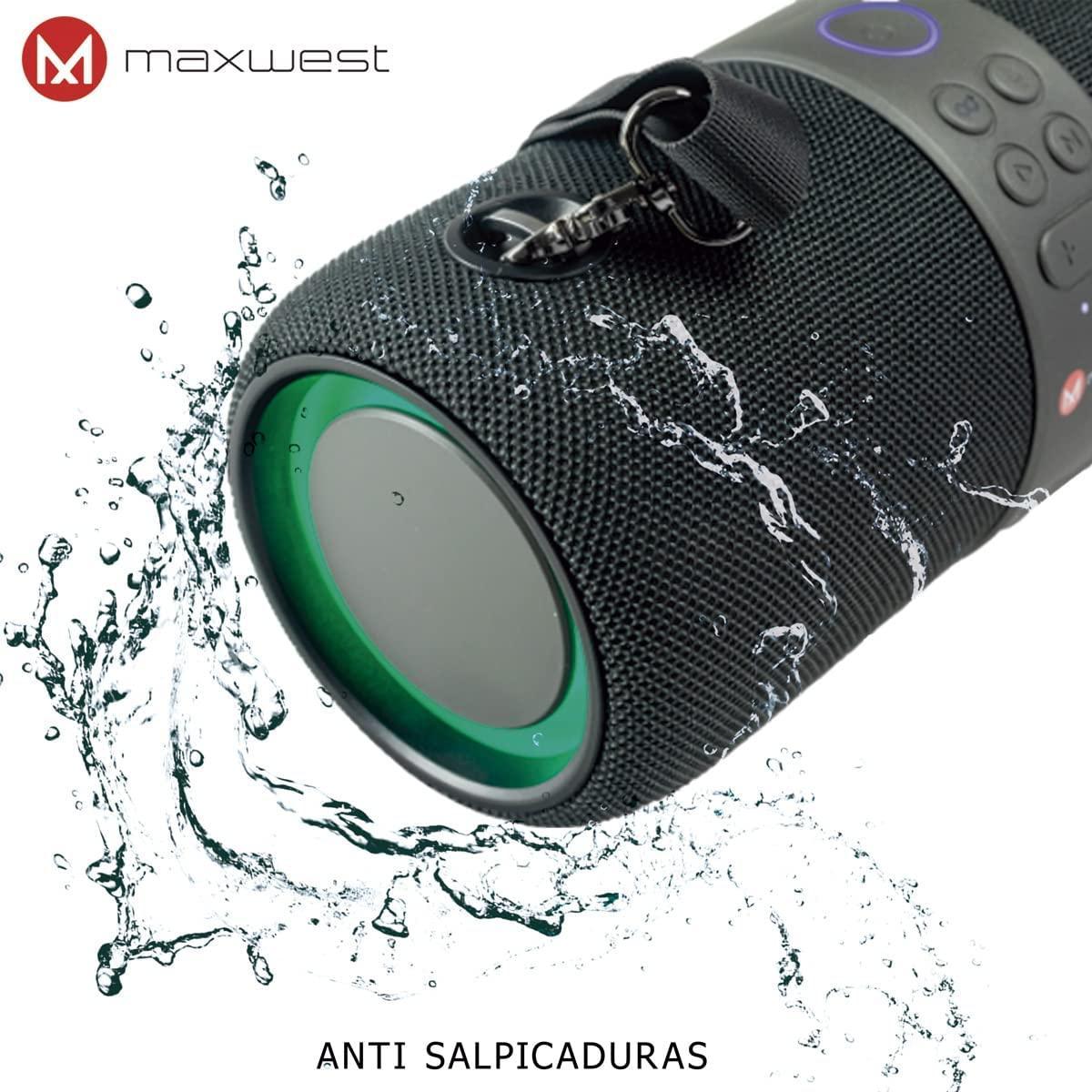 Foto 4 pulgar | Bocina Portátil Maxwest Mx-bt11 Bluetooth Resistente Negro