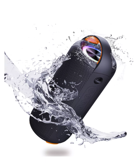 Foto 2 pulgar | Bocina Portátil Wünd  Impermeable Con Rgb Luces Dytimeem Bluetooth 5.2 D9006 Negro