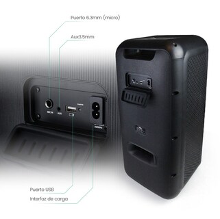 Foto 6 | Bocina Fol Inalámbrica Bluetooth Portátil Recargable Negro Fs-l2206