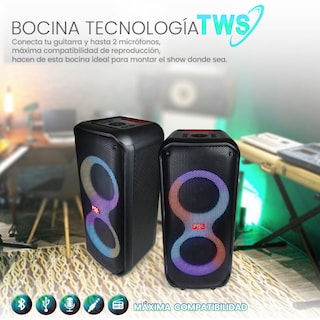 Foto 8 | Bocina Fol Inalámbrica Bluetooth Portátil Recargable Negro Fs-l2206