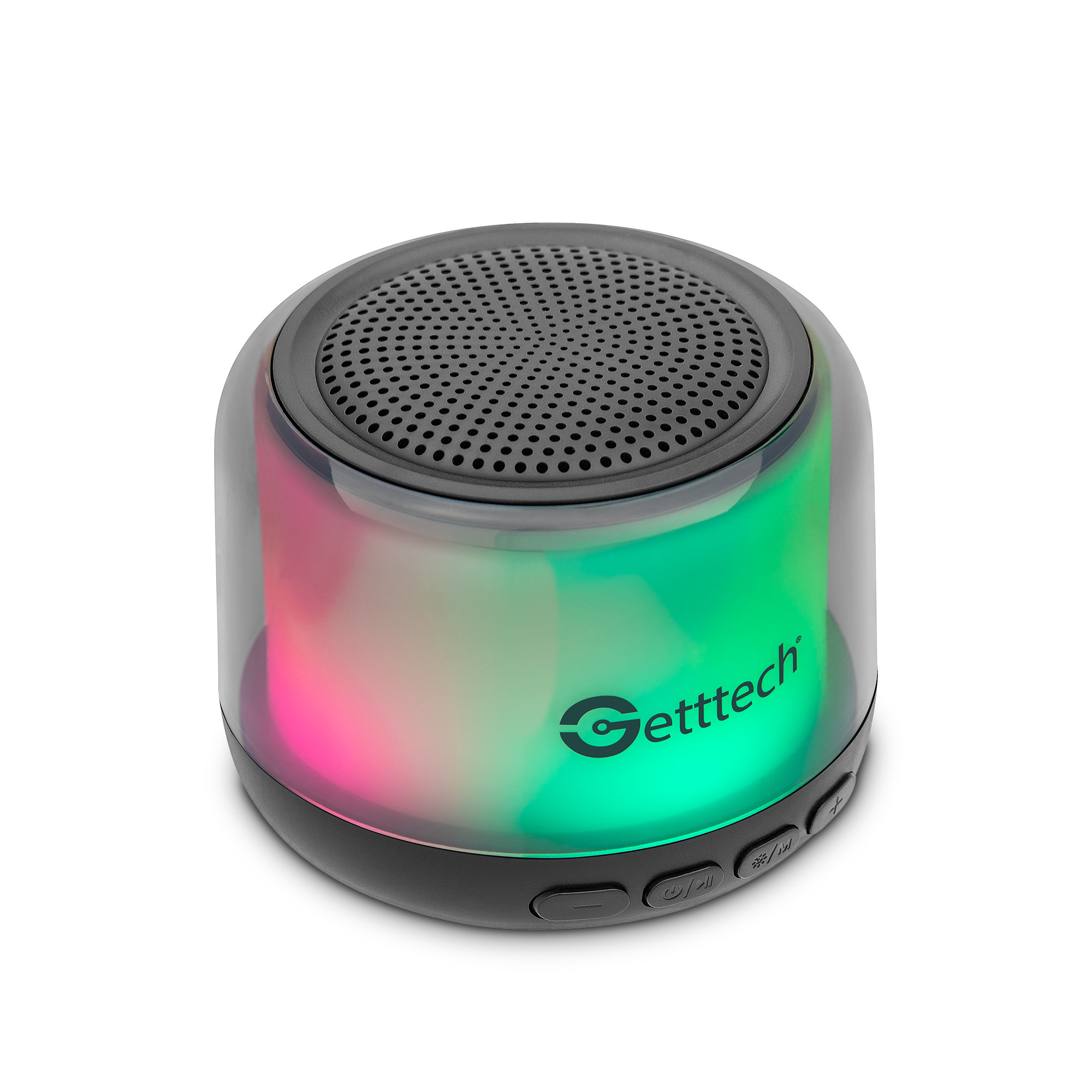 Foto 3 pulgar | Bocina Portatil Getttech Gus-etrbt-01 Inalambrica 10 Mts. Iluminacion Rgb Bluetooth Altavoz Llamadas Reproductor