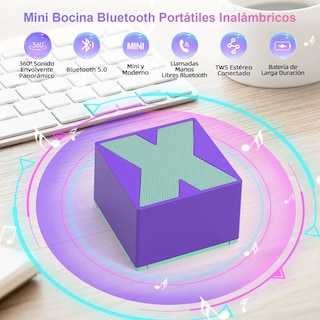 Foto 2 | Mini Bocina Portátil Bluetooth Altavoz Inalámbrica Eo Safe Imports Esi-16465 Multicolor