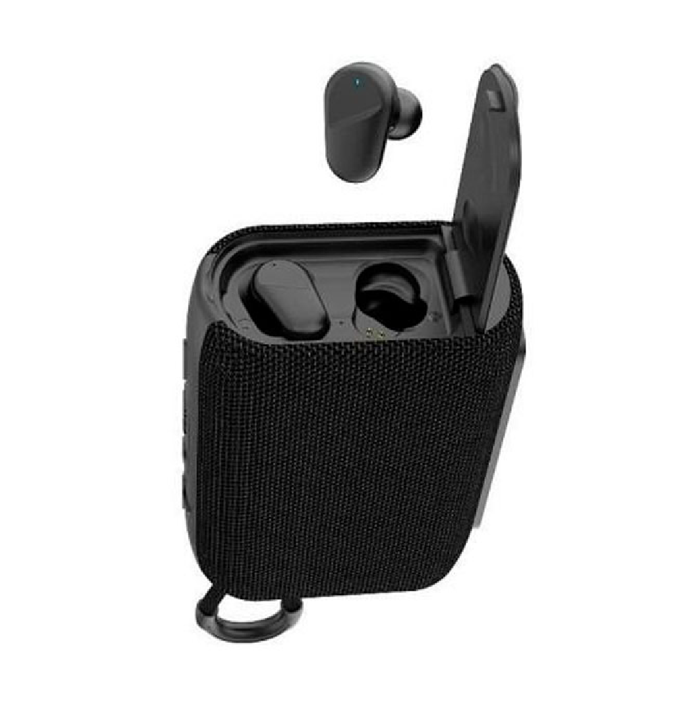 Foto 3 pulgar | Bocina Bluetooth Portátil con Audífonos Inalámbricos Negro